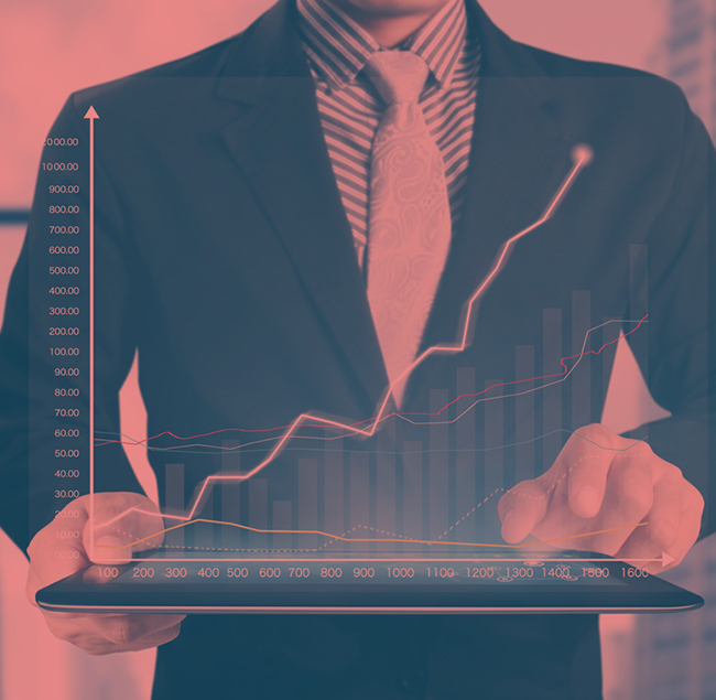 Consultant Contmar analizând indicatorii financiari ai unei firme